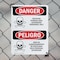 Signmission Pesticide Storage Area Personnel Only Danger Sign, Plastic, 7in W x 10in L, 2PK OS-2PACK-DS-P-710-VS-2036 - alternate 7